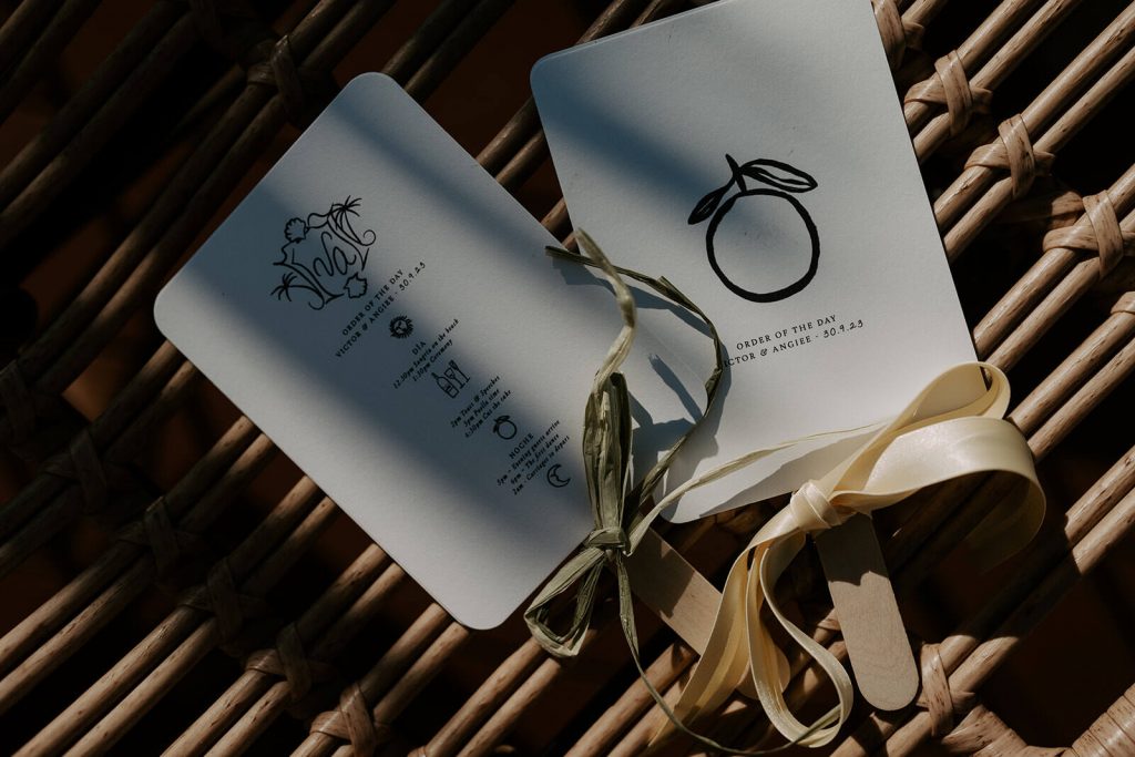 Ibiza wedding stationery embodying detailing from the island's natural beauty