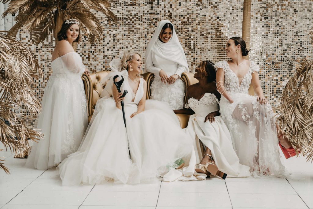 "One size does NOT fit all" styled shoot championing inclusivity and diversity within the wedding industry