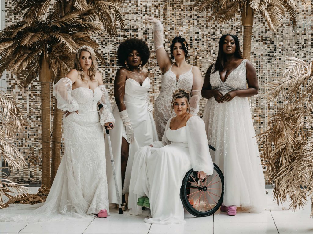 "One size does NOT fit all" styled shoot championing inclusivity and diversity within the wedding industry