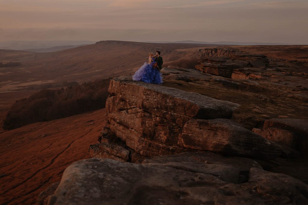 A luxury elopement in the Peak District captured by Helen Rose Photography