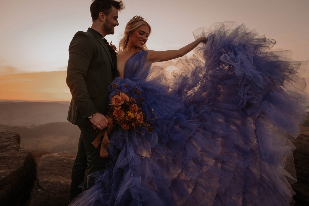 A luxury elopement in the Peak District captured by Helen Rose Photography