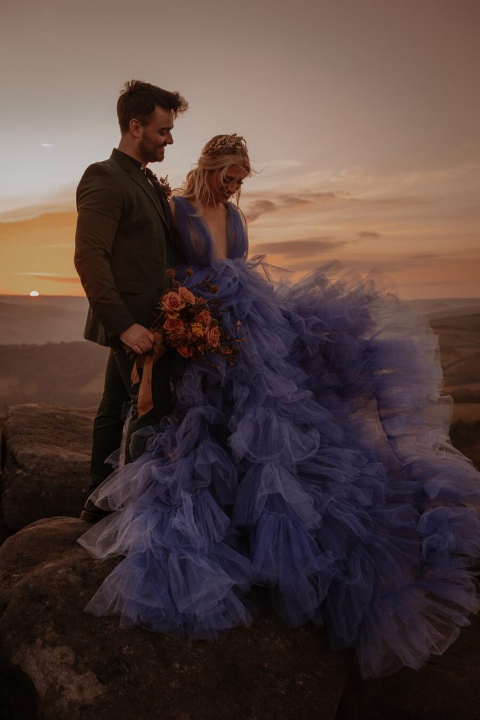 A luxury elopement in the Peak District captured by Helen Rose Photography