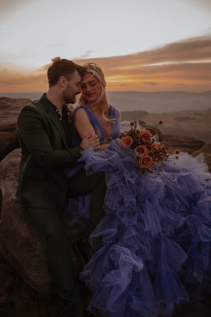 A luxury elopement in the Peak District captured by Helen Rose Photography