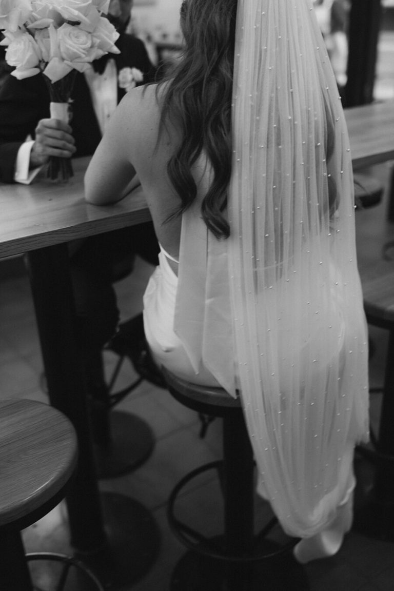 A Five Guys milkshake pitstop for Angelique + John during their laid-back city wedding