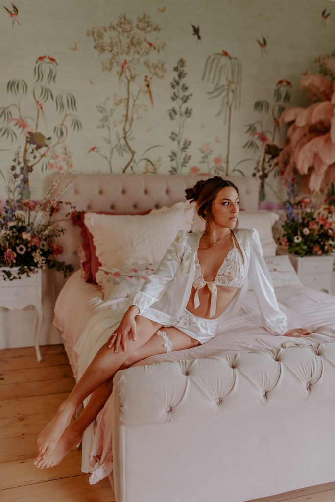 An abundance of colourful florals adorning Polstrong Manor, a renovated country house wedding venue