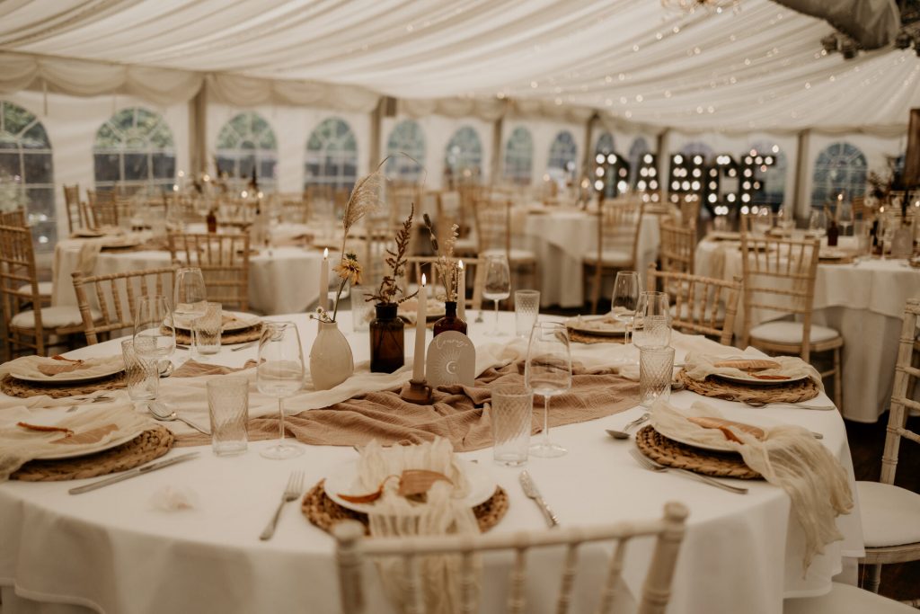 Boho luxe winter wedding inspiration at The Walled Garden at Beeston Fields