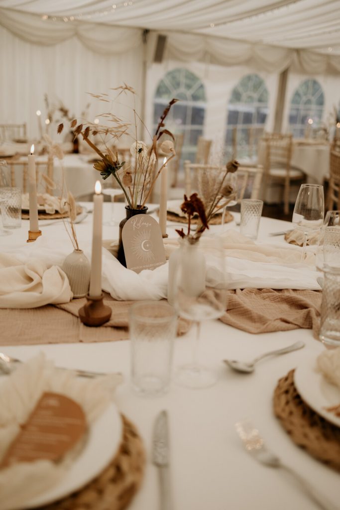 Boho luxe winter wedding inspiration at The Walled Garden at Beeston Fields