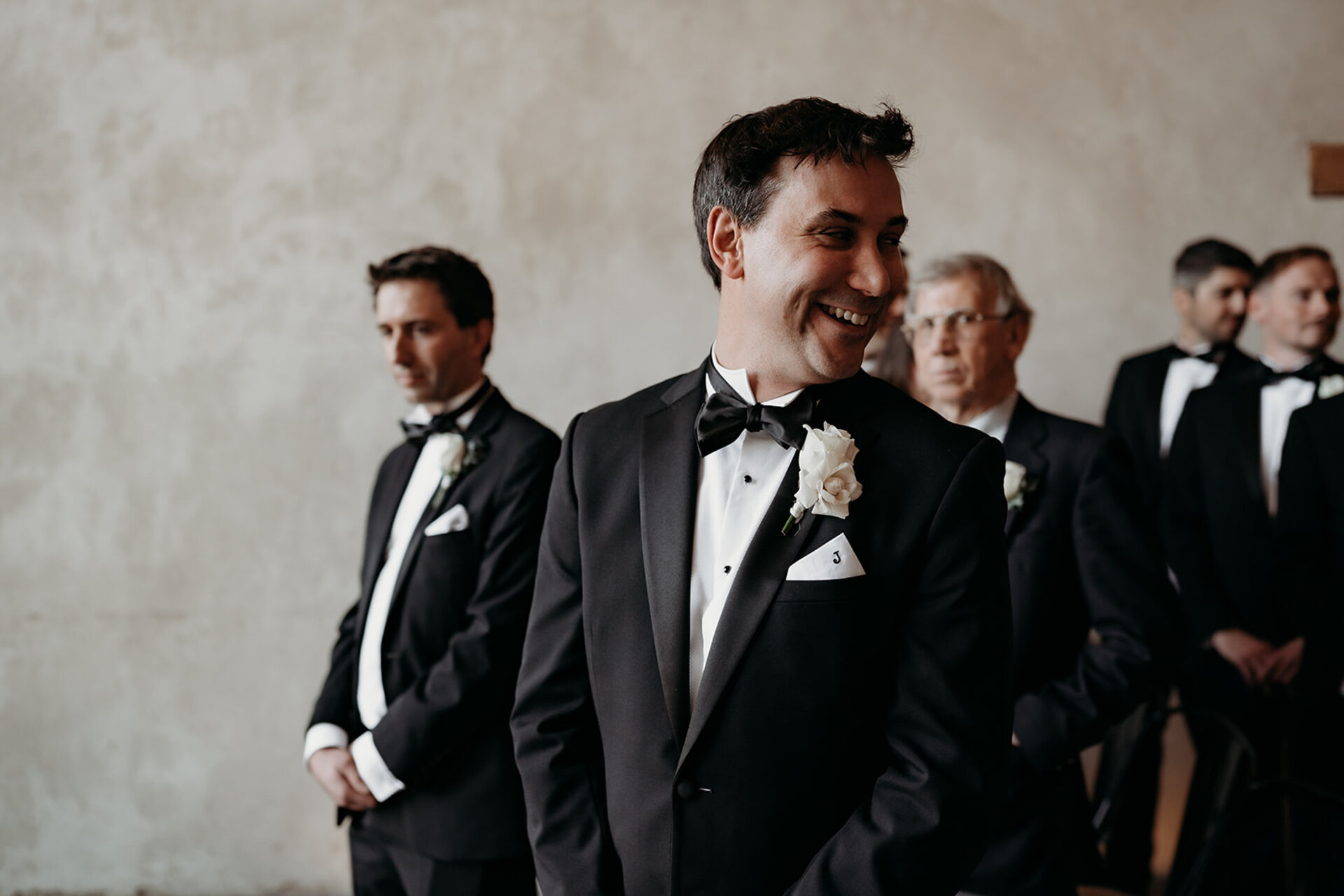 Adorable ceremony moments at Upton Barn during Rebecca + Jeremy's winter wedding