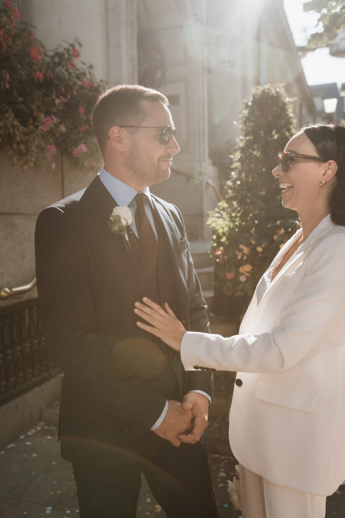 An intimate city wedding at Chelsea Town Hall