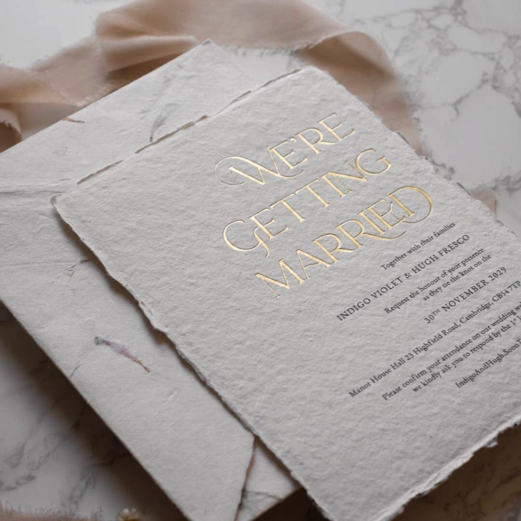 Soon to be Wed London based wedding stationers