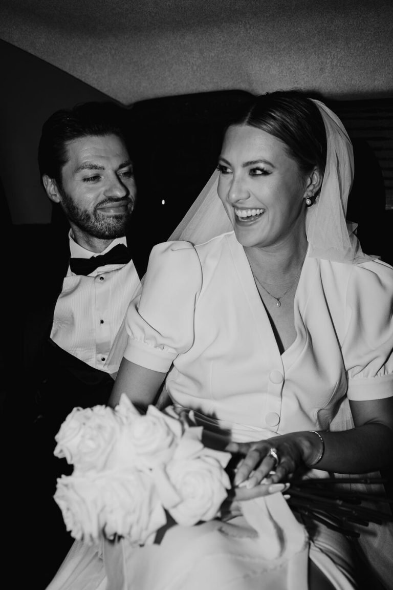 An elegant summer city wedding at Pavilion Club Knightsbridge and a bride in BON BRIDÉ