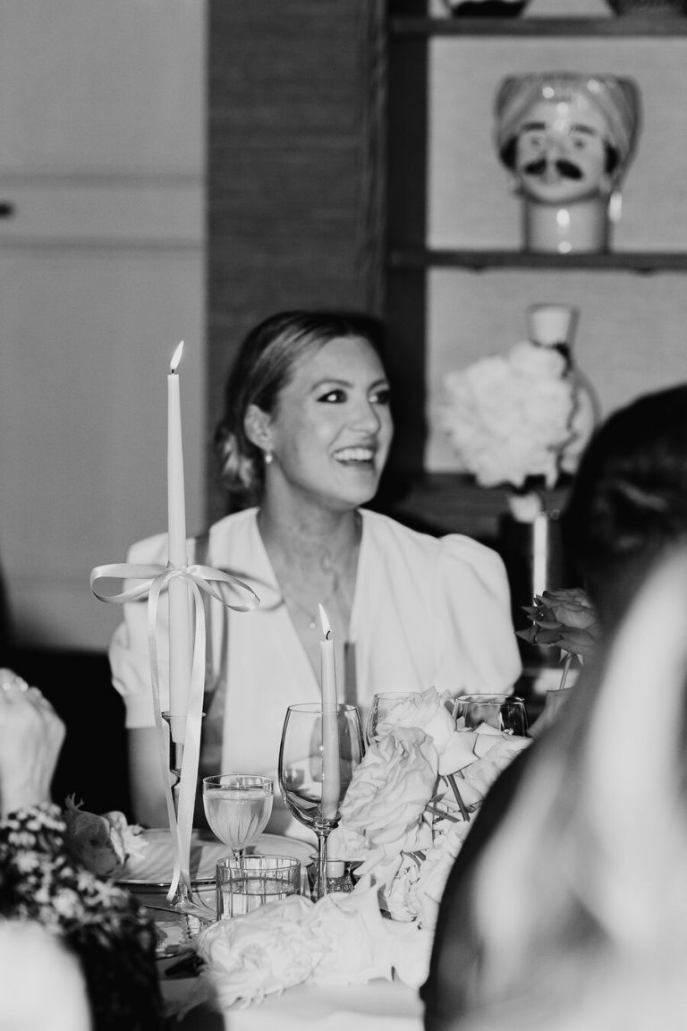 An elegant summer city wedding at Pavilion Club Knightsbridge and a bride in BON BRIDÉ
