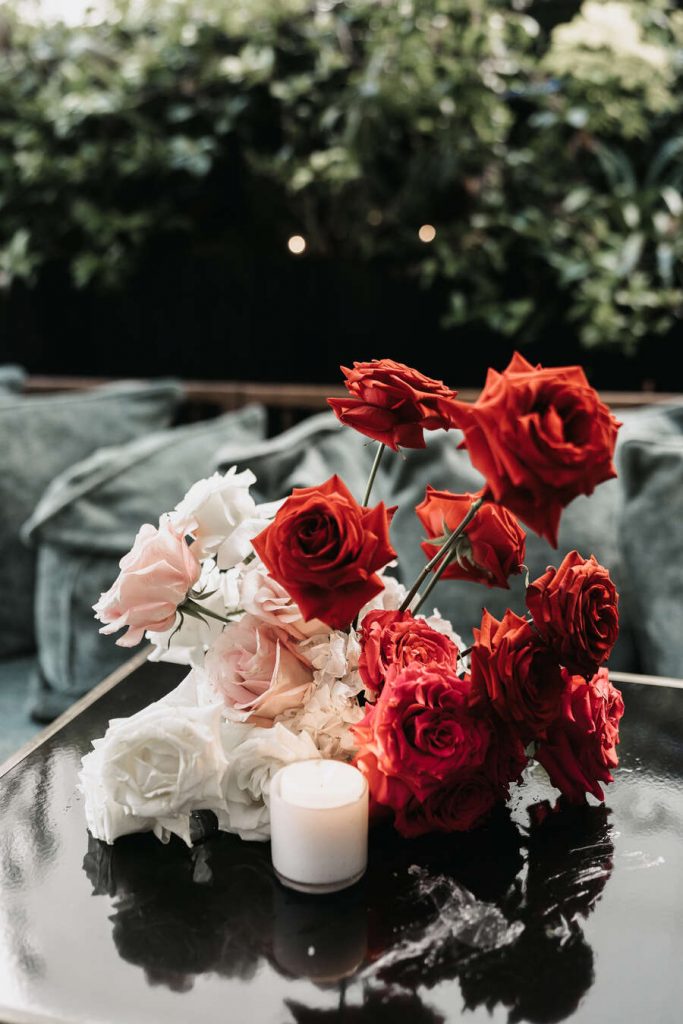 An intimate, elegant wedding at Pavilion Club, Knightsbridge with a chic, stylish bride wearing BON BRIDÉ