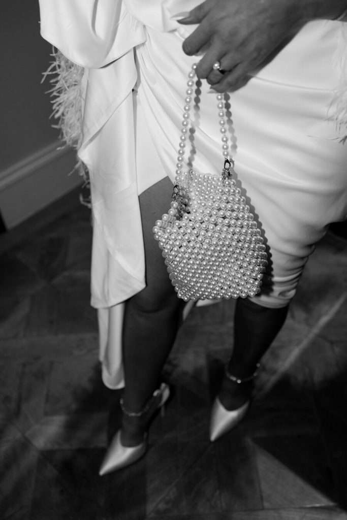 An intimate, elegant wedding at Pavilion Club, Knightsbridge with a chic, stylish bride wearing BON BRIDÉ