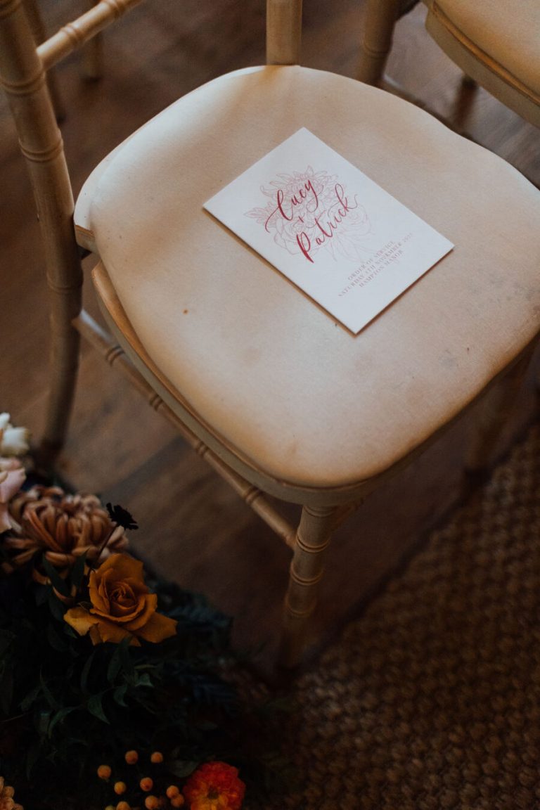 An Autumnal wedding at Hampton Manor | Amy-Rose Photography