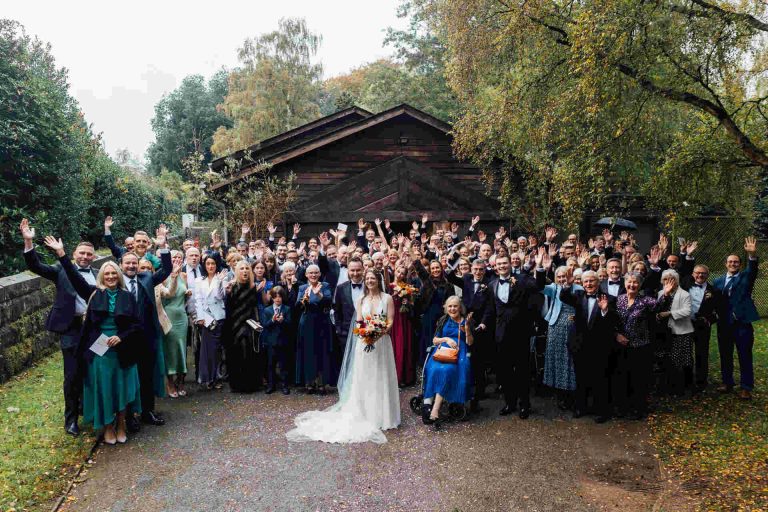 A countryside wedding with an elegant Autumnal palette
