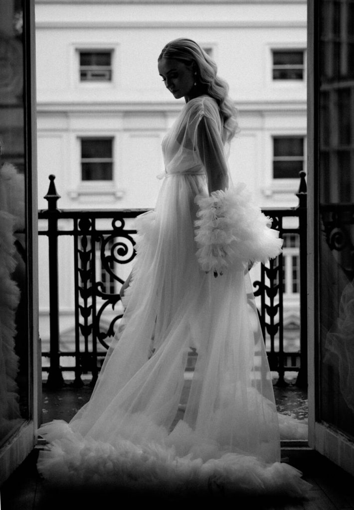 An elegant city wedding styled shoot featuring Milla Nova gowns as inspired by New York Bridal Fashion Week