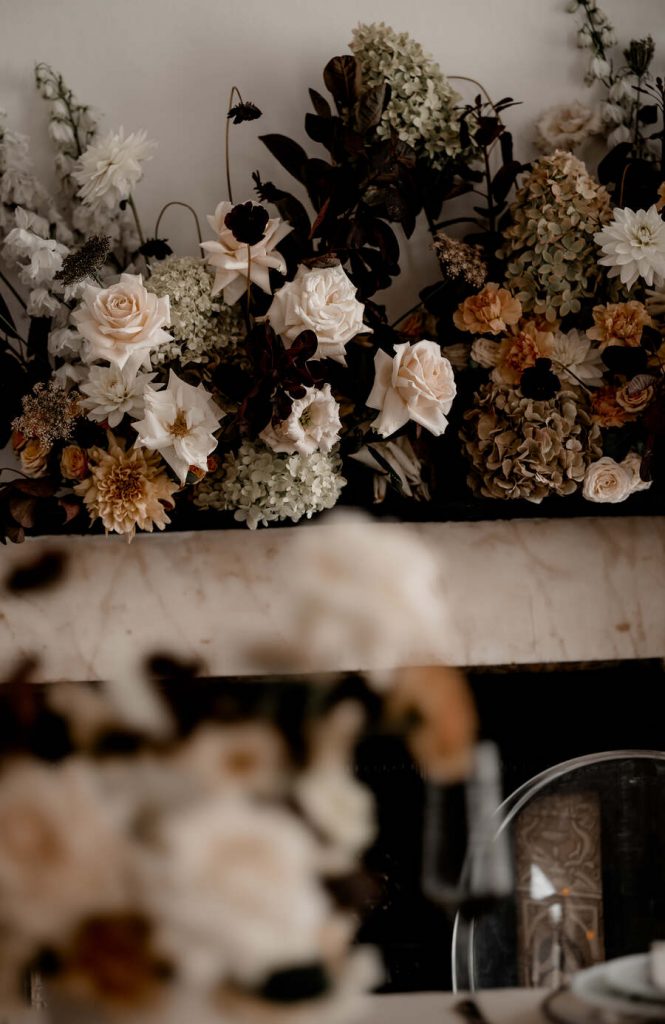 An elegant city wedding styled shoot featuring Milla Nova gowns as inspired by New York Bridal Fashion Week
