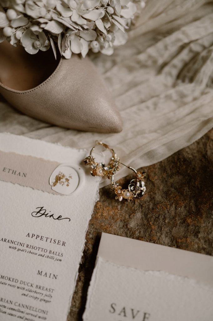 Elegant all white wedding inspiration for the modern bride at Gloucestershire's historic Blackfriars Priory