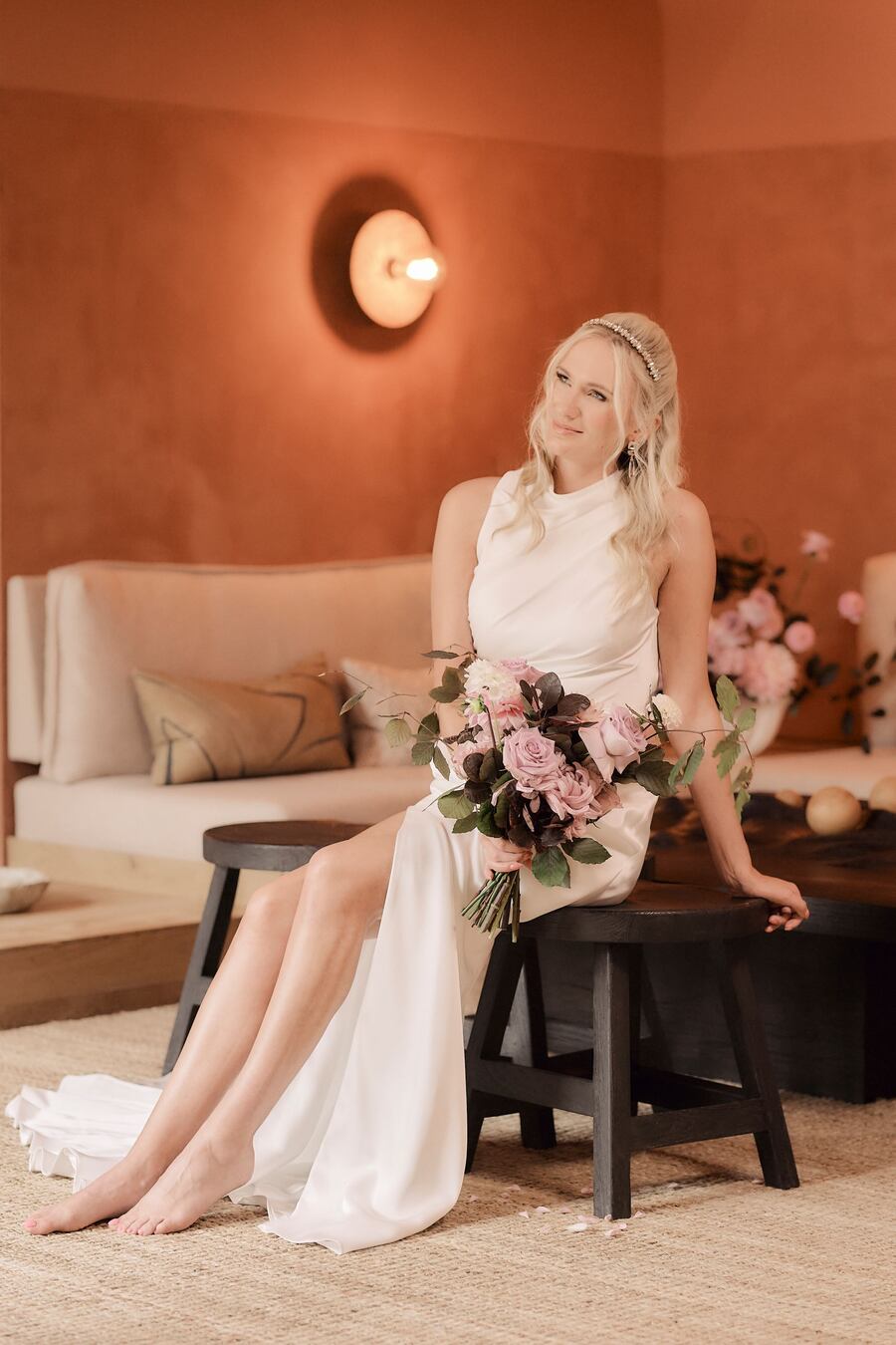 Spring time English countryside wedding inspiration with a pastel palette