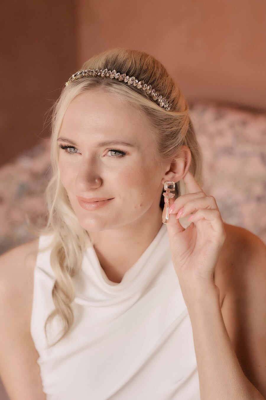 Spring time English countryside wedding inspiration with a pastel palette