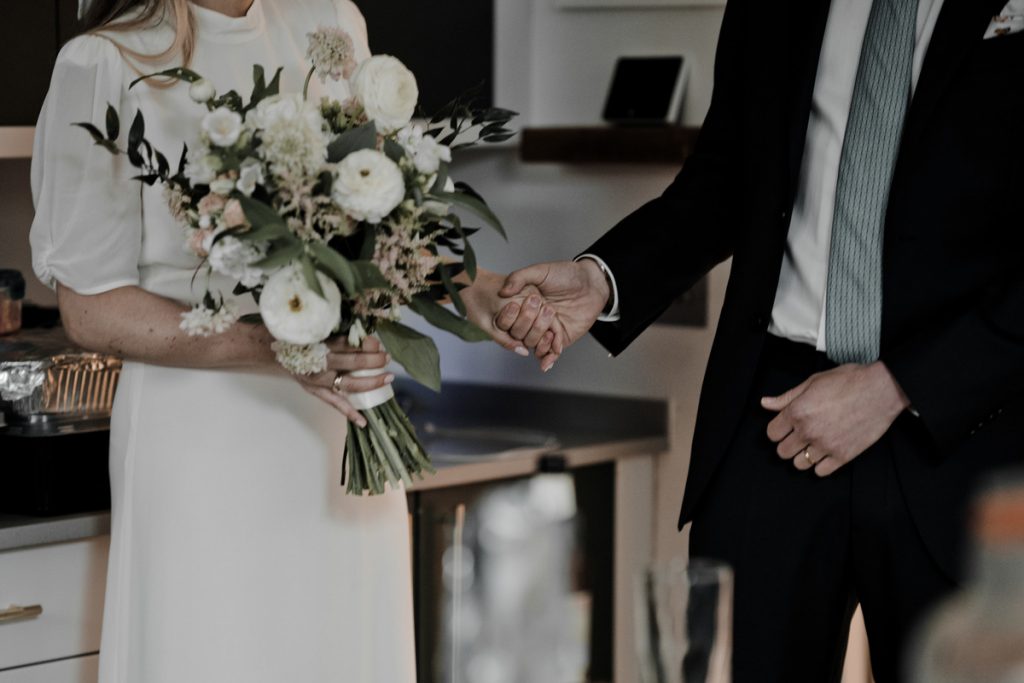 Lucy and Rory's intimate wedding at home captured by Agrestal Visuals