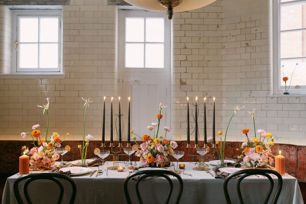 Colourful wedding scenes at an intimate London wedding with a playful Spring palette | Lynn Shapiro Photography