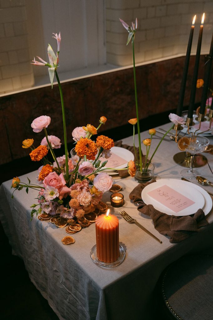 Colourful wedding scenes at an intimate London wedding with a playful Spring palette | Lynn Shapiro Photography