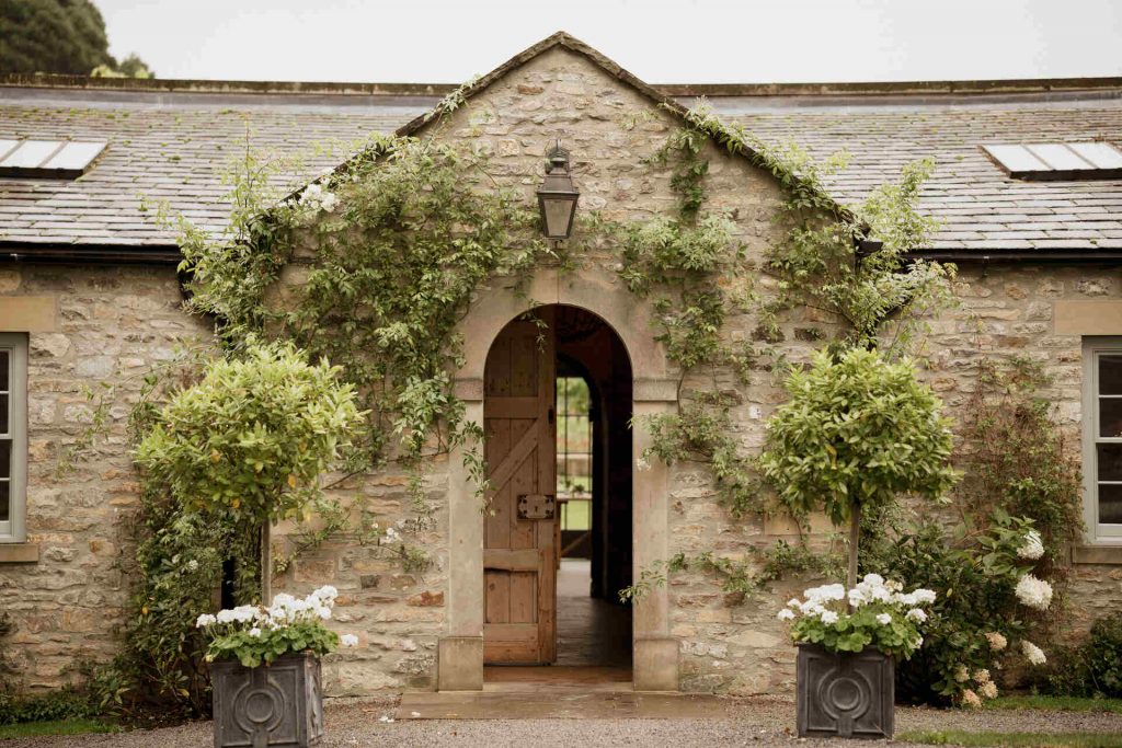 Minimalist, design-led, contemporary styling for a romantic wedding at North Yorkshire's Middleton Lodge