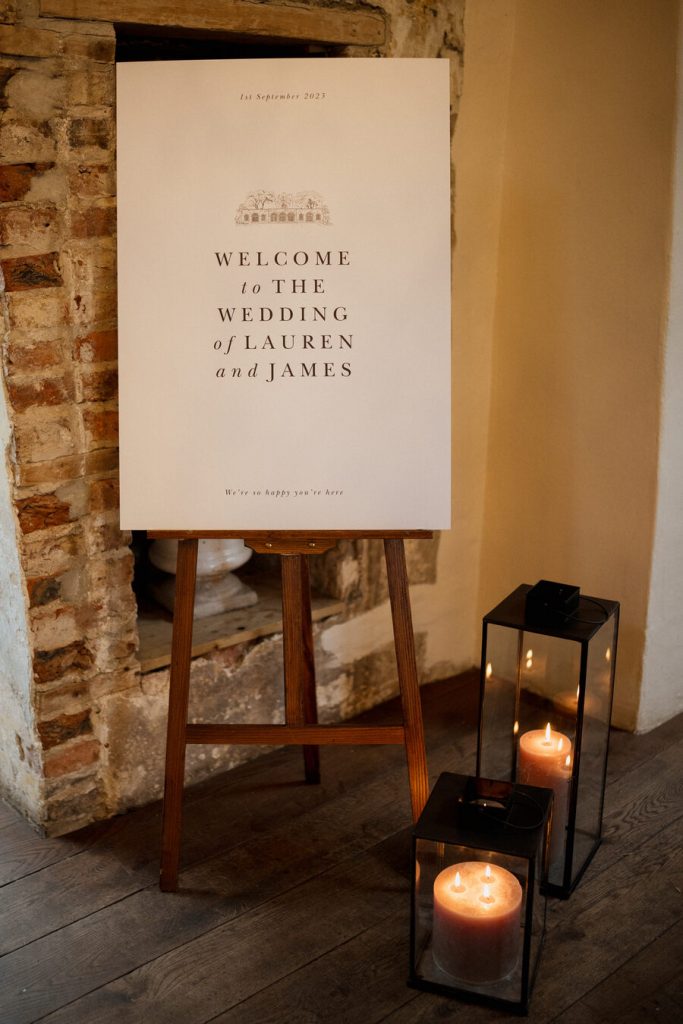 Minimalist, design-led, contemporary styling for a romantic wedding at North Yorkshire's Middleton Lodge