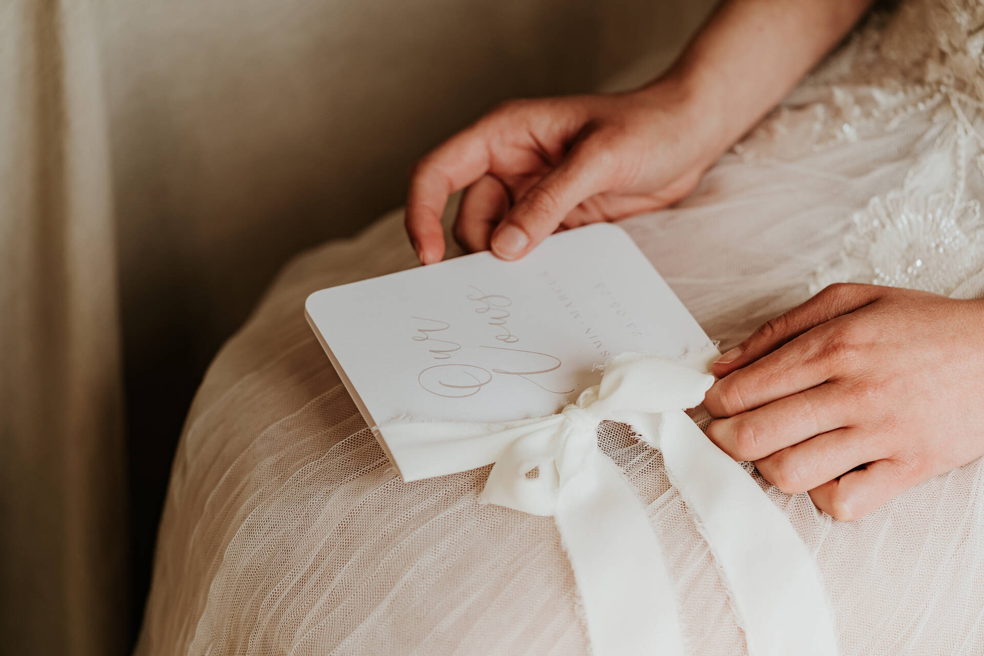 A romantic, elegant bridal look for a nude luxe wedding aesthetic at Hodsock Priory