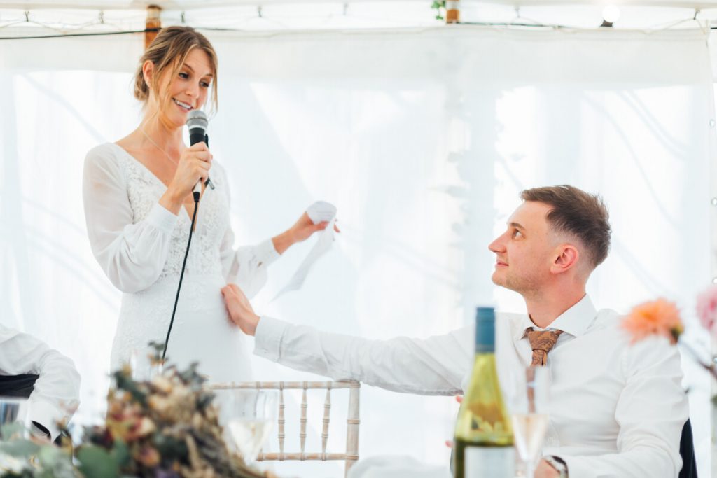 A love-filled joyful rustic meets boho Autumnal wedding with a woodland ceremony