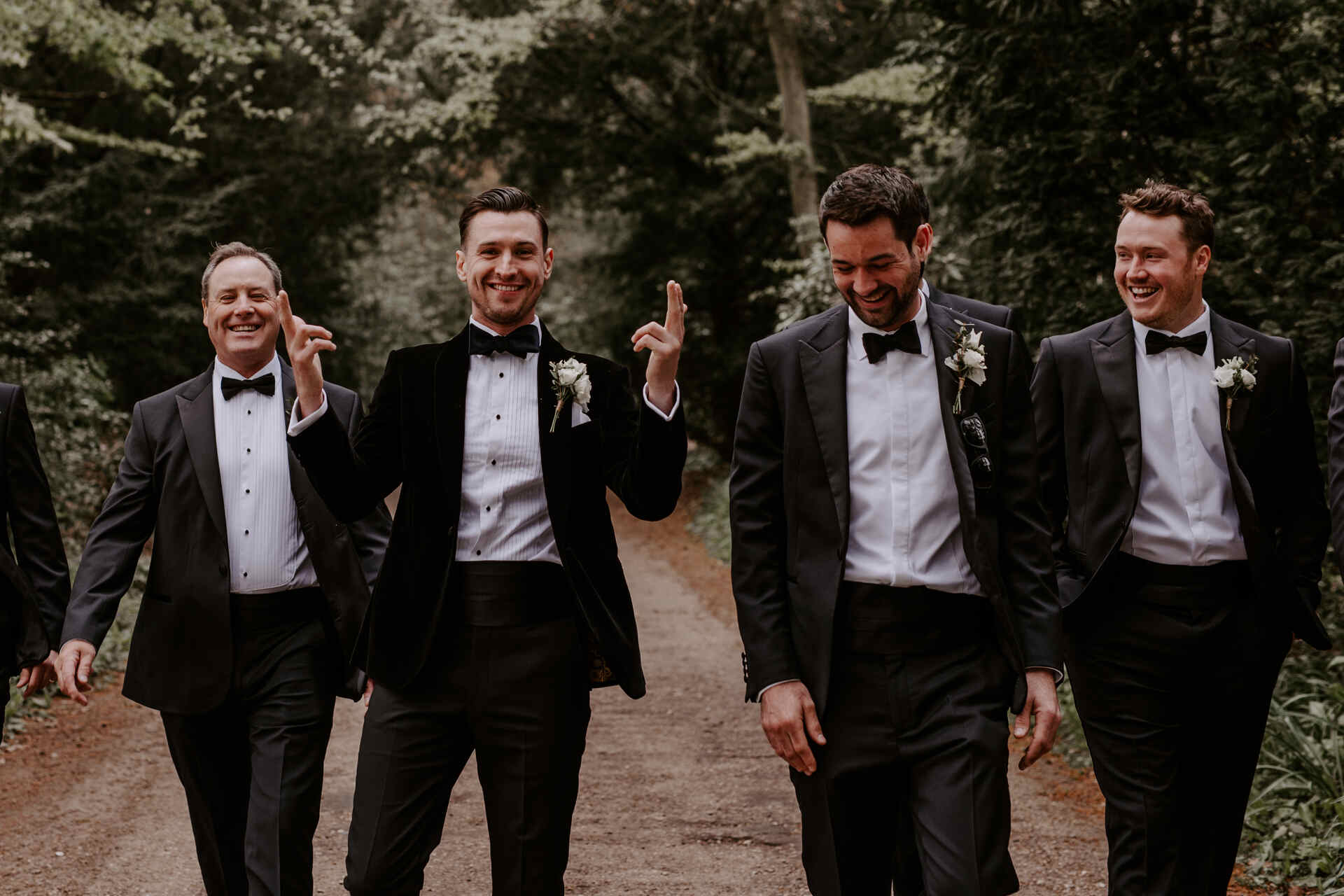 An elegant, contemporary monochrome palette for Kate and Alex's spring wedding at The Norfolk Mead Hotel