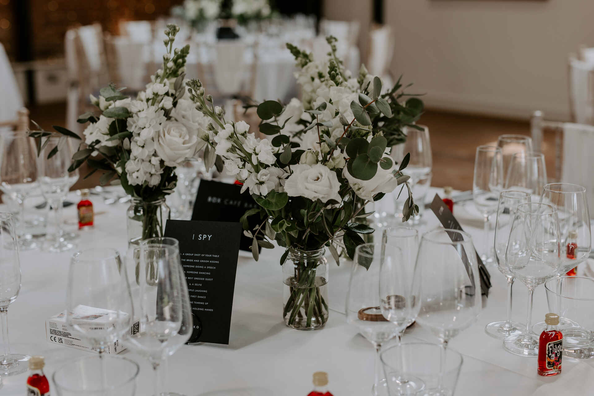 An elegant, contemporary monochrome palette for Kate and Alex's spring wedding at The Norfolk Mead Hotel