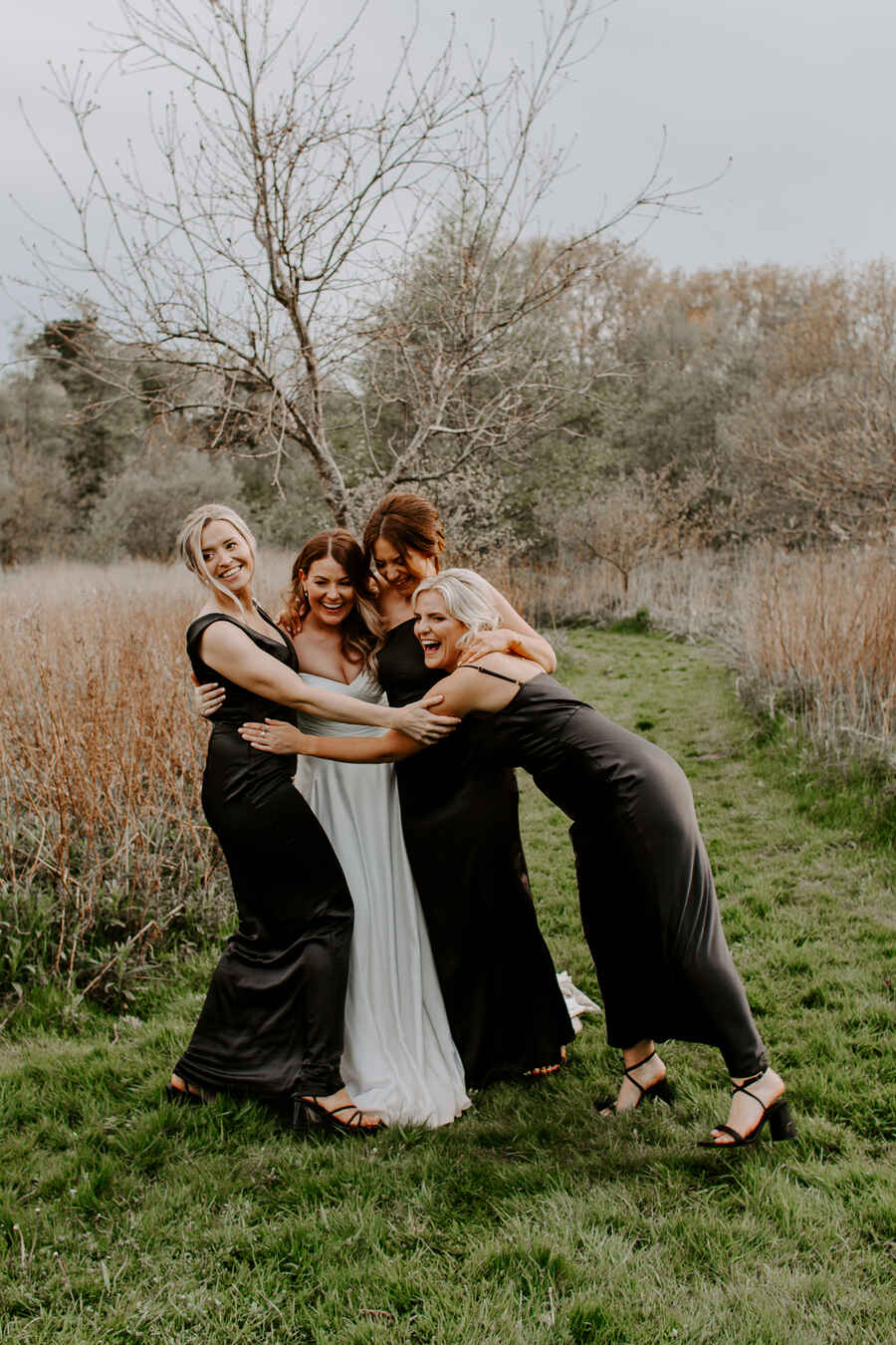 An elegant, contemporary monochrome palette for Kate and Alex's spring wedding at The Norfolk Mead Hotel